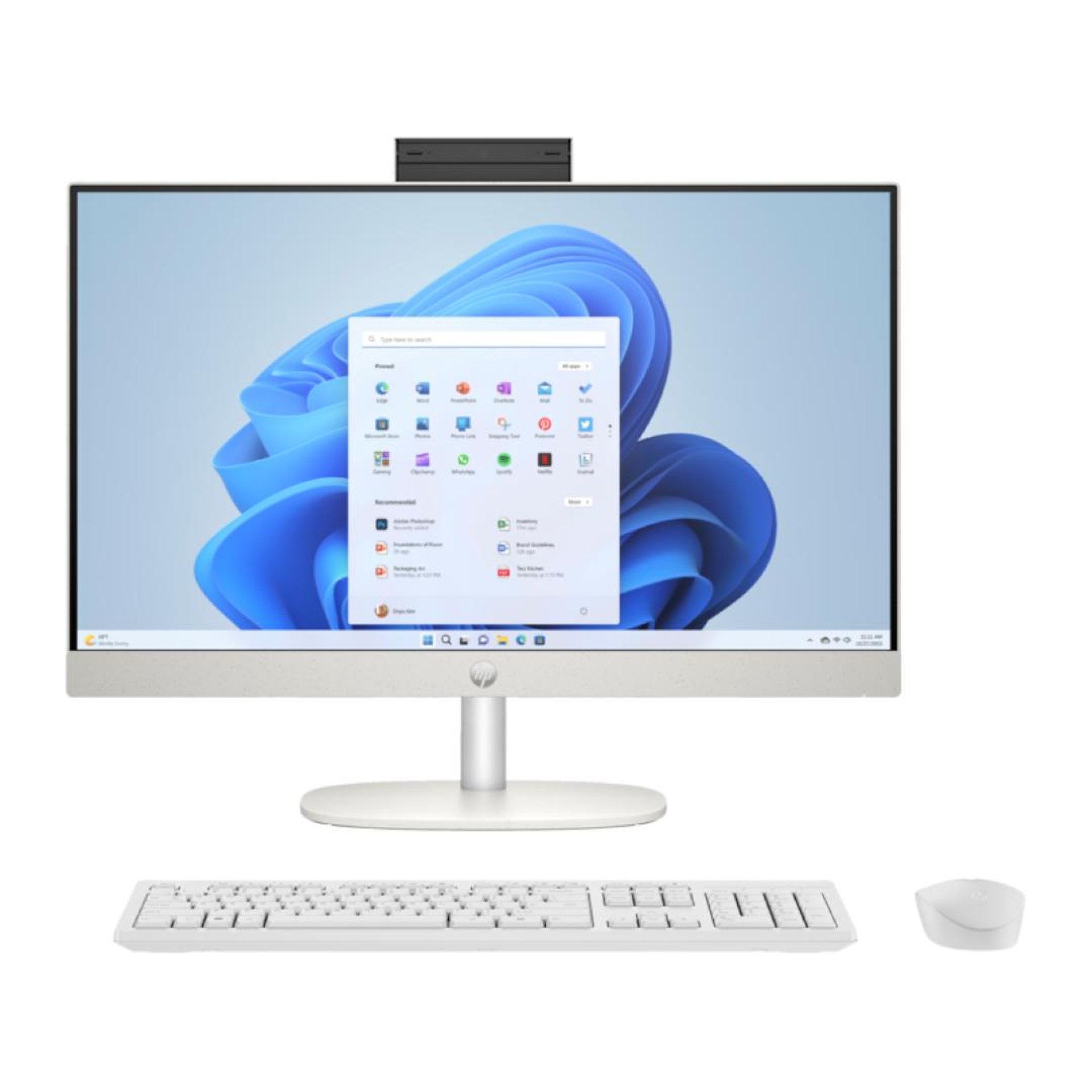 HP All-in-One 24-cr0007ne PC - AMD Ryzen 5 7520U - 9C9F9EA