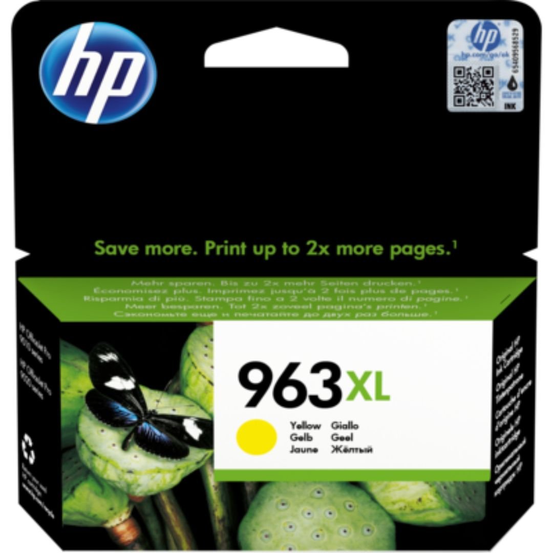 HP 963XL High Yield Yellow Original Ink Cartridge - 3JA29AE