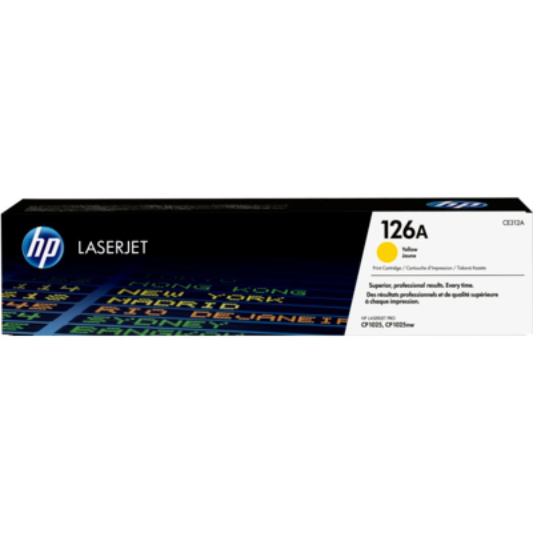 HP 126A Yellow Original LaserJet Toner Cartridge - CE312A