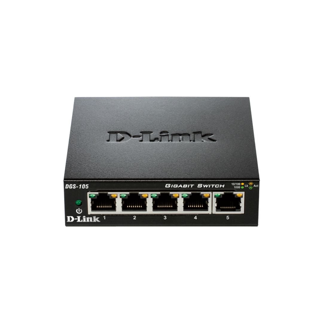  5-port 10/100/1000M Unmanaged? metal Switch - DGS-105/B