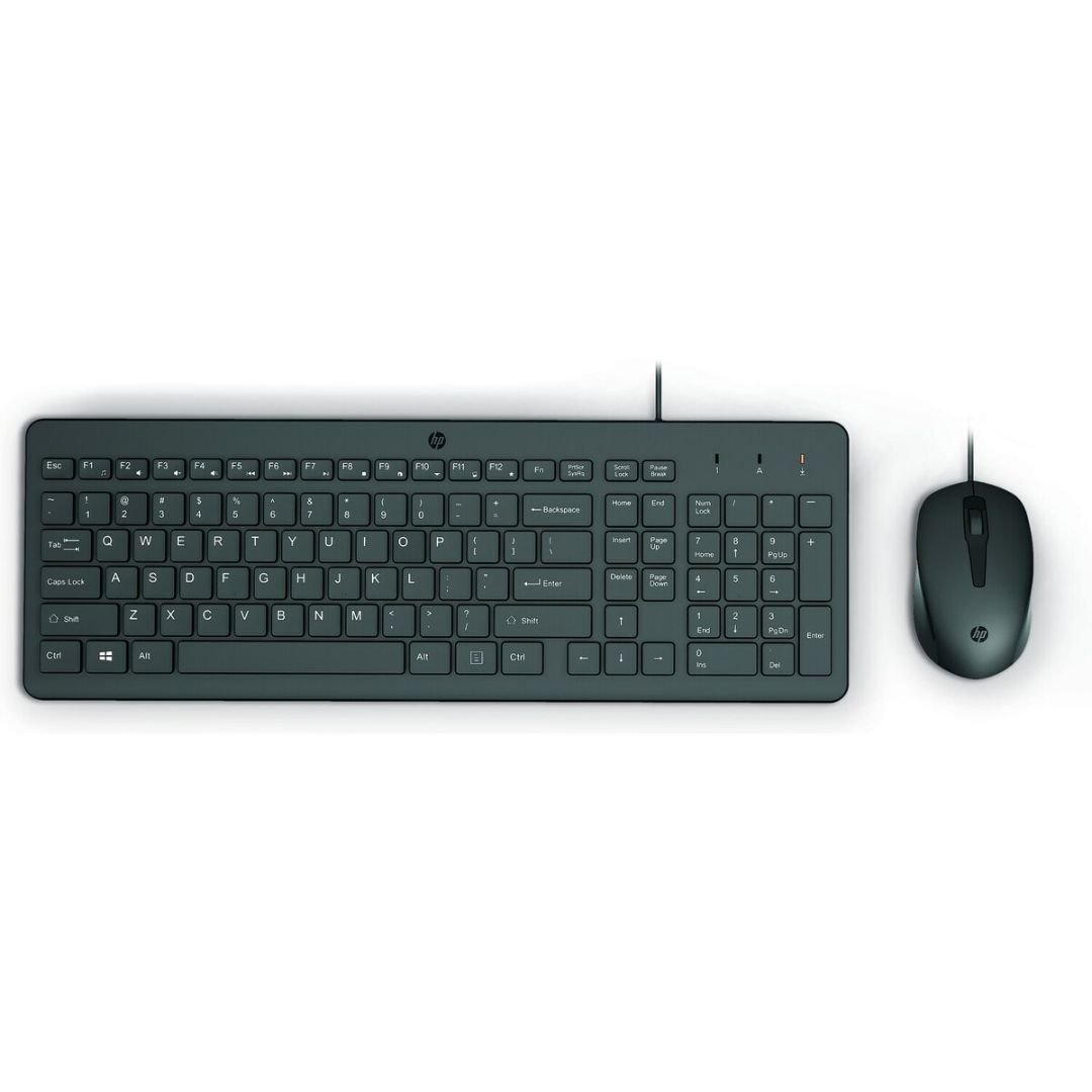 HP 100 Wired Mouse and Keyboard - 240J7AA