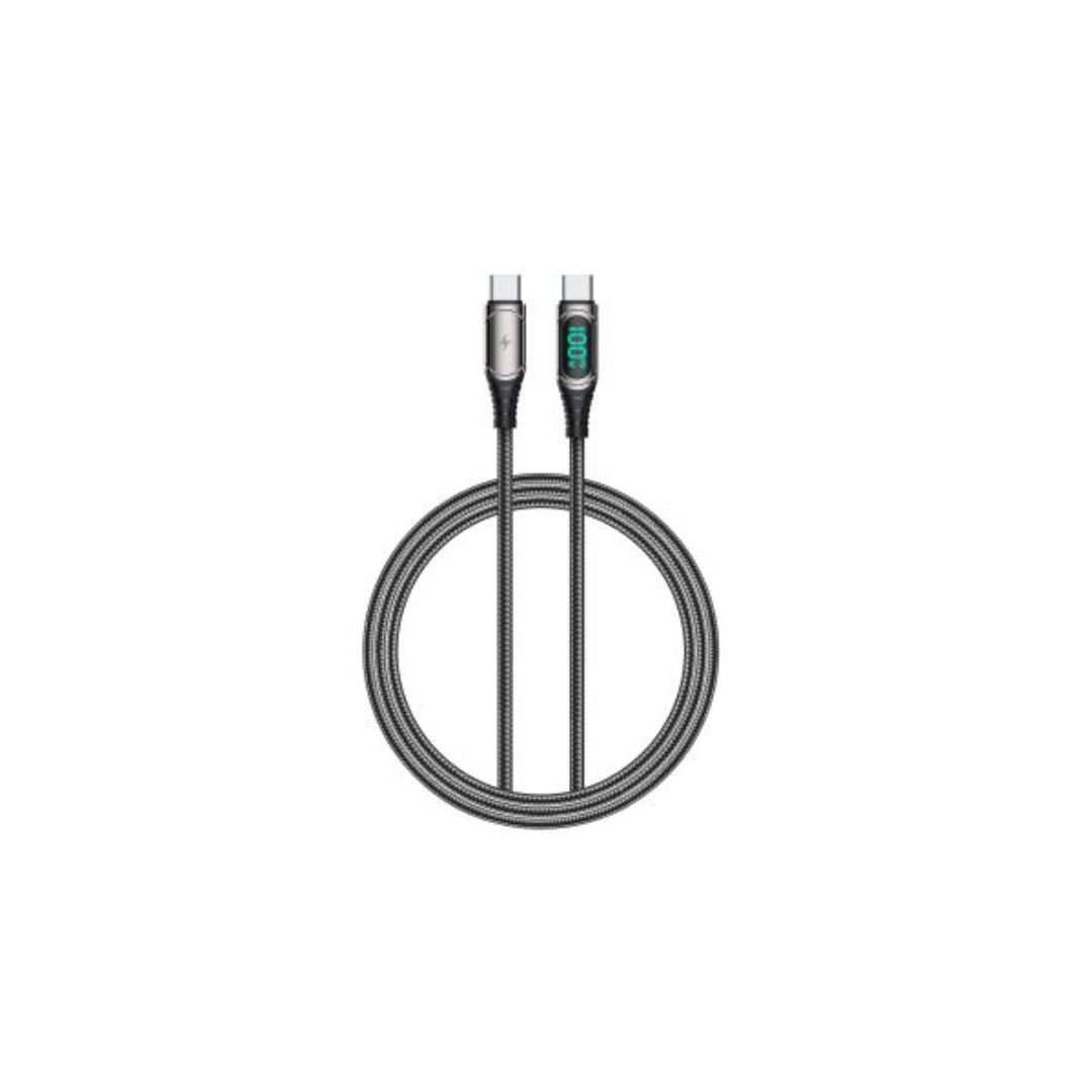 Platinum SUPER Series LED Cable PD 100W C-C 1.2M - Black - P-CBSUPCCBK