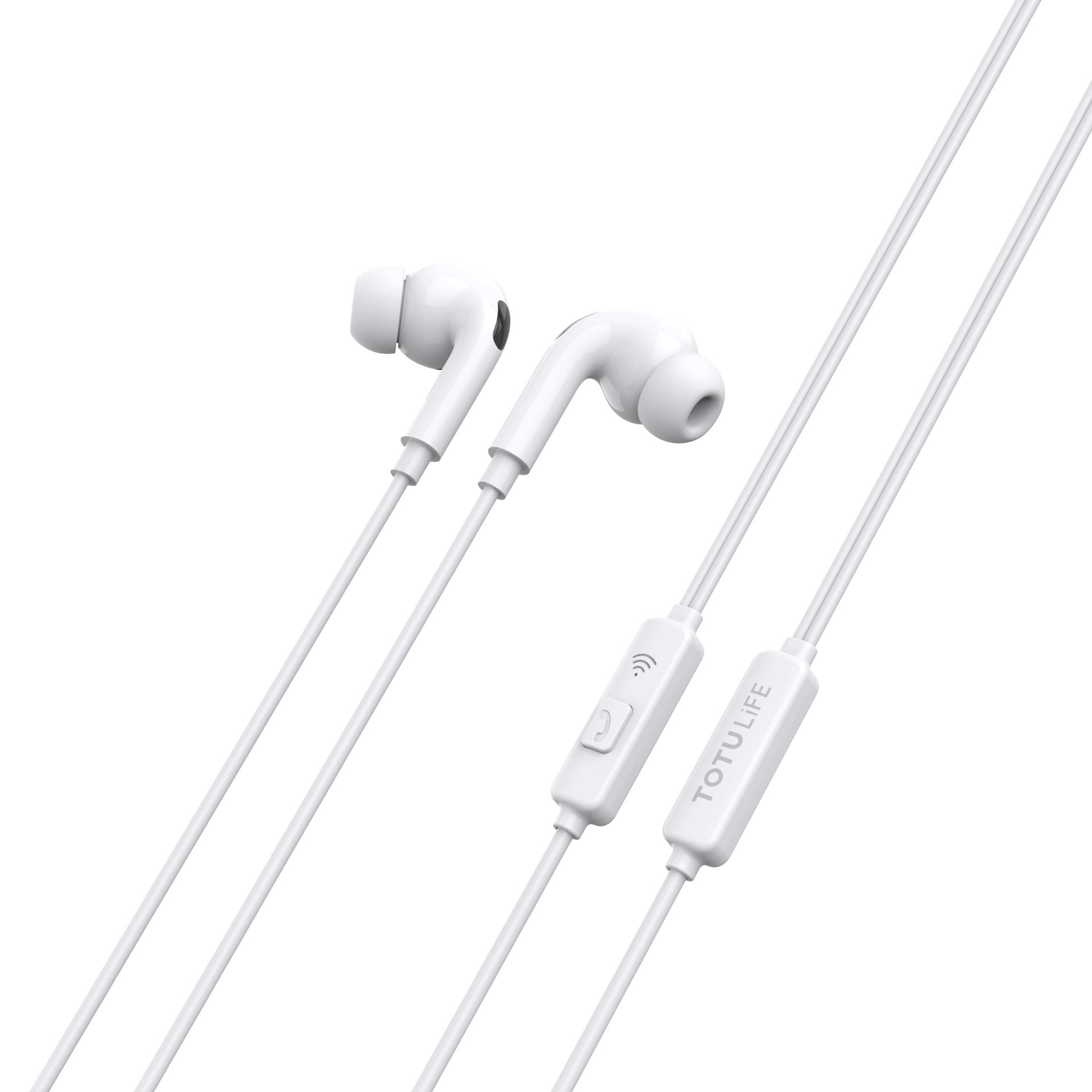 Platinum FINE Series Stereo Wired Earphones 3.5mm - White