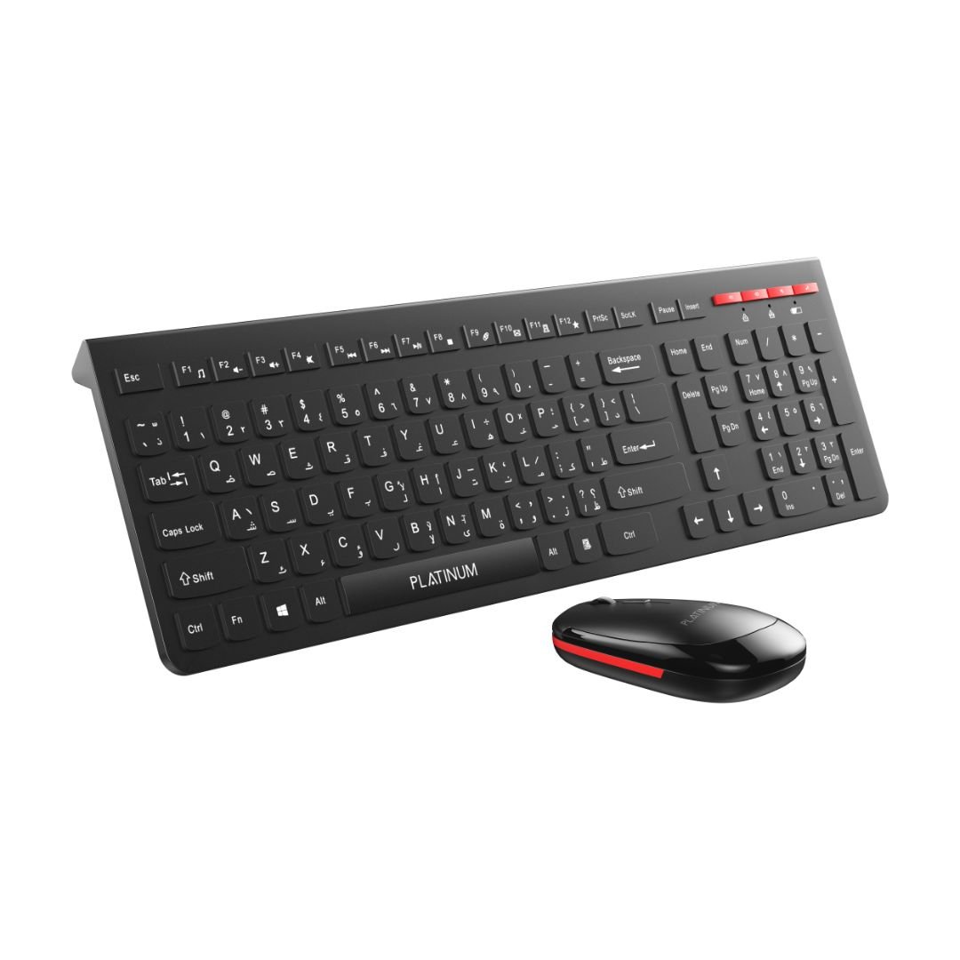 Platinum Wireless Keyboard + Mouse Set 2.4GHz - P-COWLKBMRB