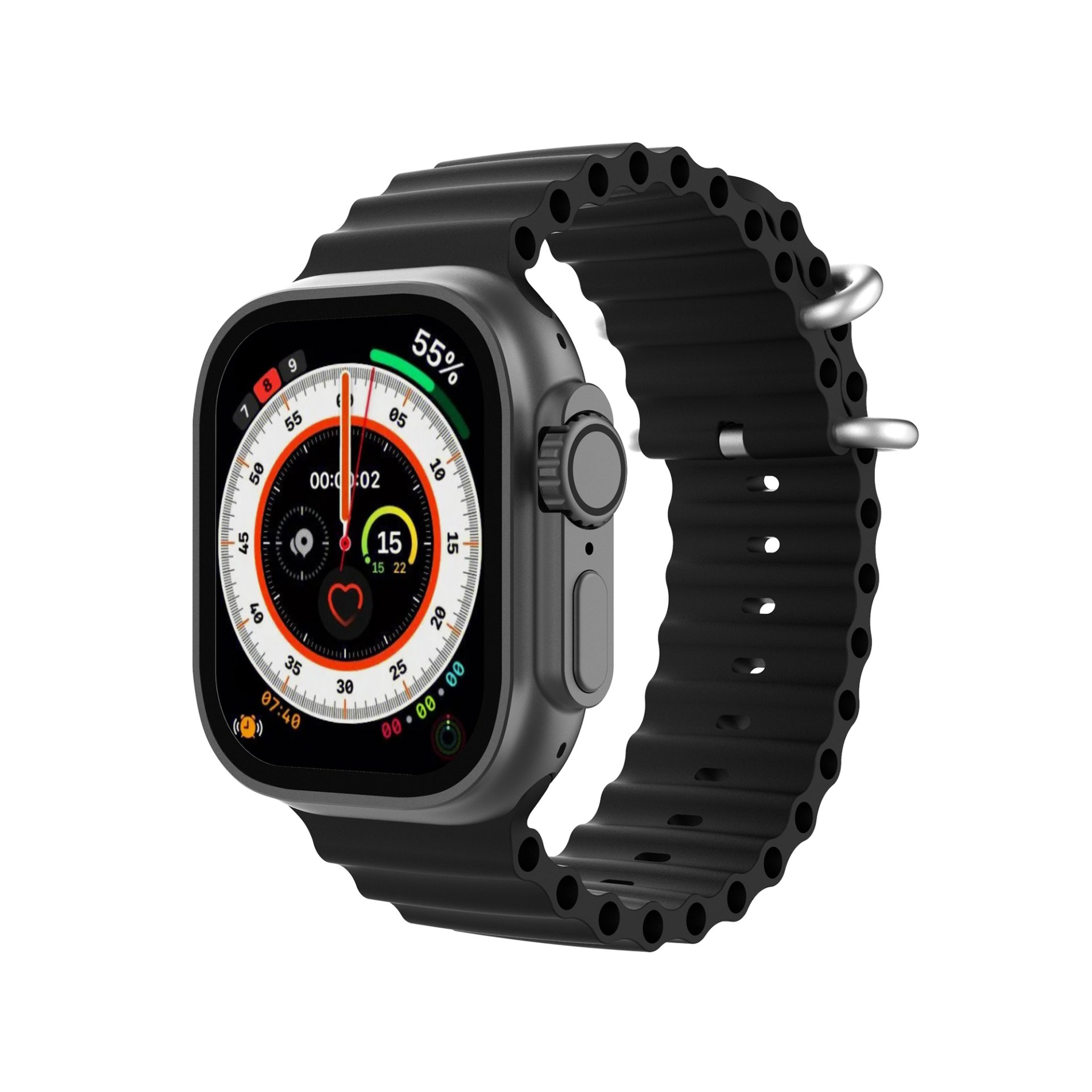 Platinum Smart Watch HALE U with BT Calling - Gun Metal