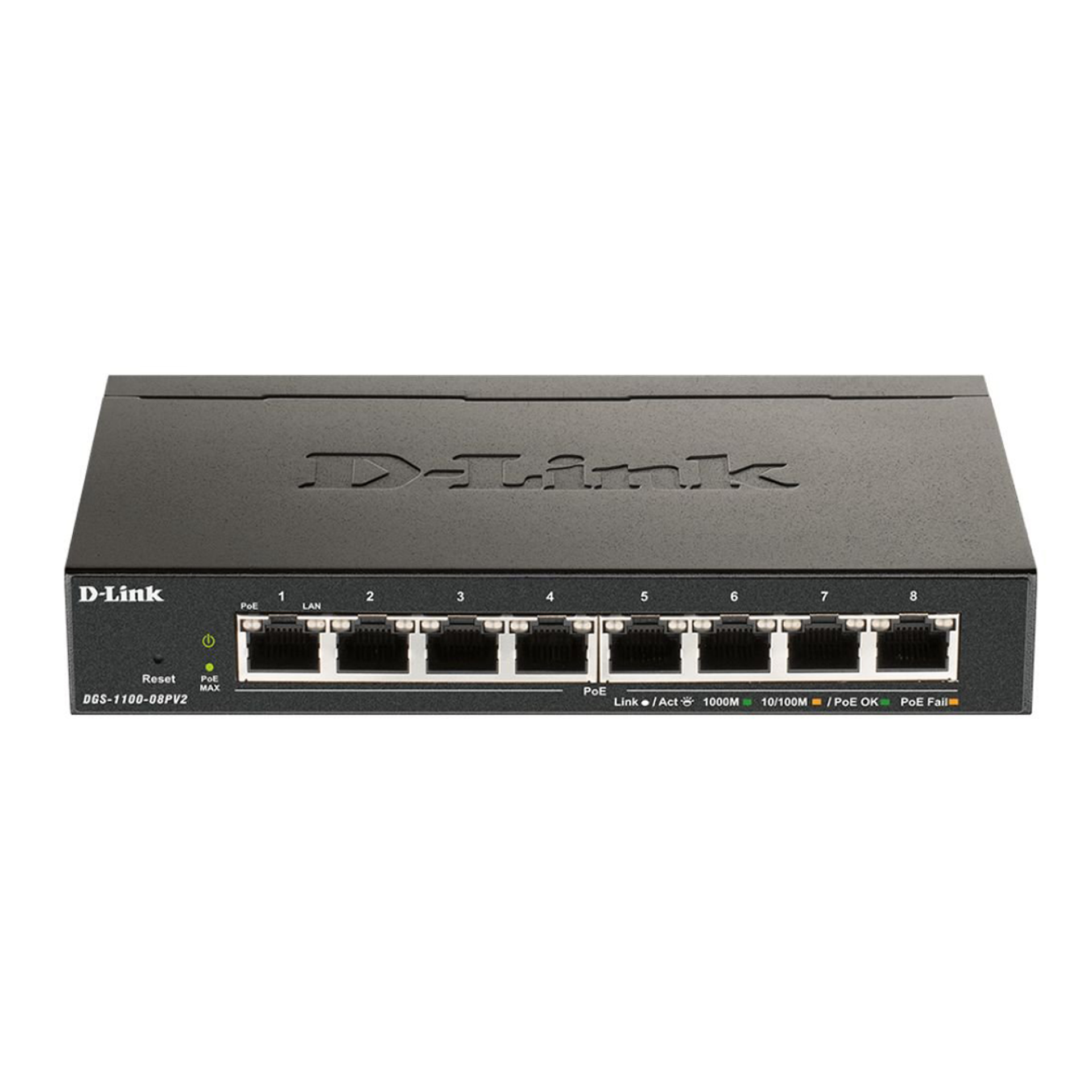 D-link 8 Port Gigabit PoE Smart Managed switch - DGS-1100-08PV2