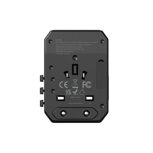 Platinum VITAL Series Universal Travel Adapter PD 35W + QCx2- Black - P-UTAPD35WBK