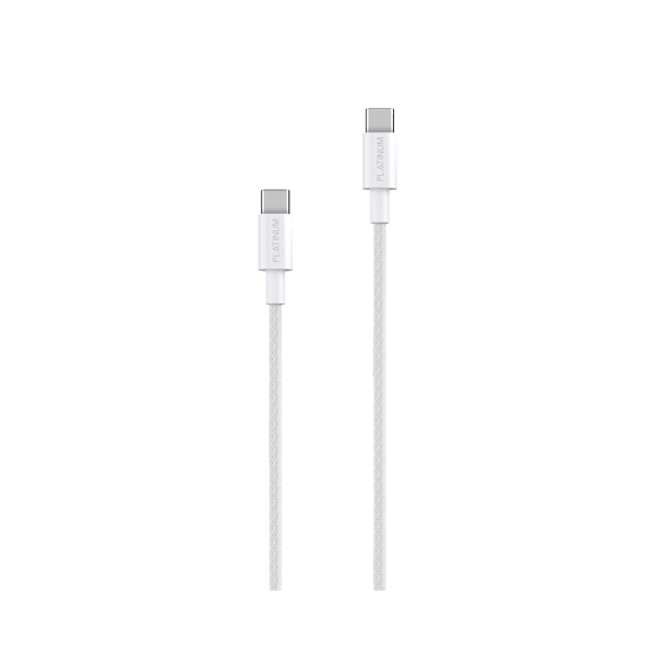 Platinum FLARE Series PD Cable Type-C 100W 1.2M - White - P-CBFLRPD100W