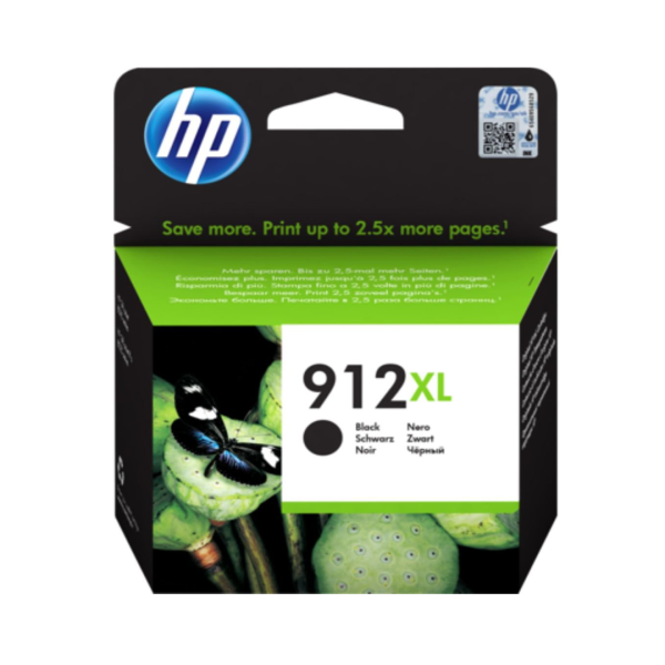 HP 912XL High Yield Black Original Ink Cartridge - 3YL84AE