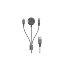 Platinum SUPER Series Cable 3in1 1.5M with Watch Charger - Grey - P-CBSUP3N1GR