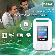 D-link MIFI 4G LTE Cat6 300 Mbps with LCD display - DWR-933M