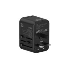 Platinum VITAL Series Universal Travel Adapter GaN 65W PDx2 + QC - Black - P-UTAPD65WBK