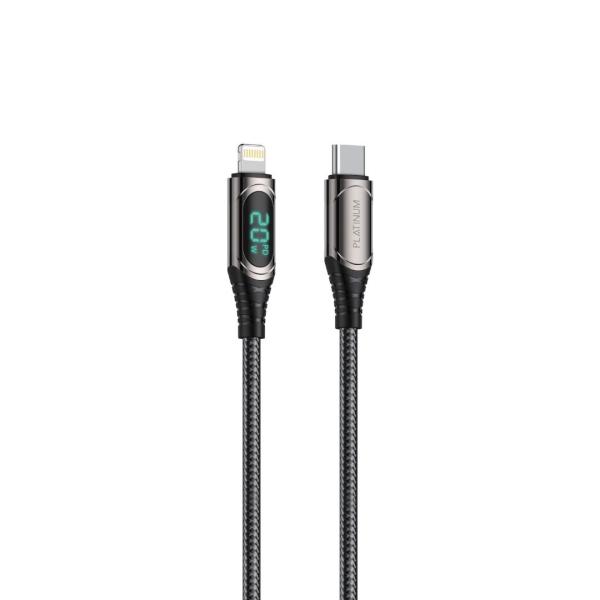 Platinum SUPER Series LED Cable PD 20W C-L 1.2M - Black - P-CBSUPCLBK