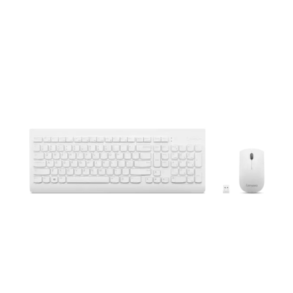 Lenovo 510 Wireless Combo Keyboard & Mouse (White) - Arabic -GX30Z91077