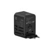 Platinum VITAL Series Universal Travel Adapter GaN 65W PDx2 + QC - Black - P-UTAPD65WBK